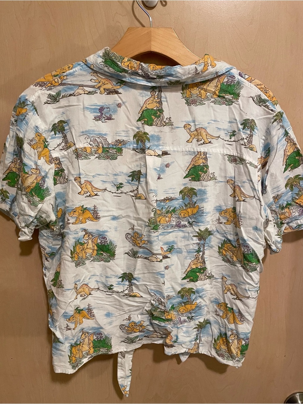 Vintage-Style Tie-Front Land Before Time Shirt - Picture 5 of 6